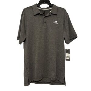Adidas Golf Polo Ultimate‎ UPF 50 Grey Heather Size Medium NWT